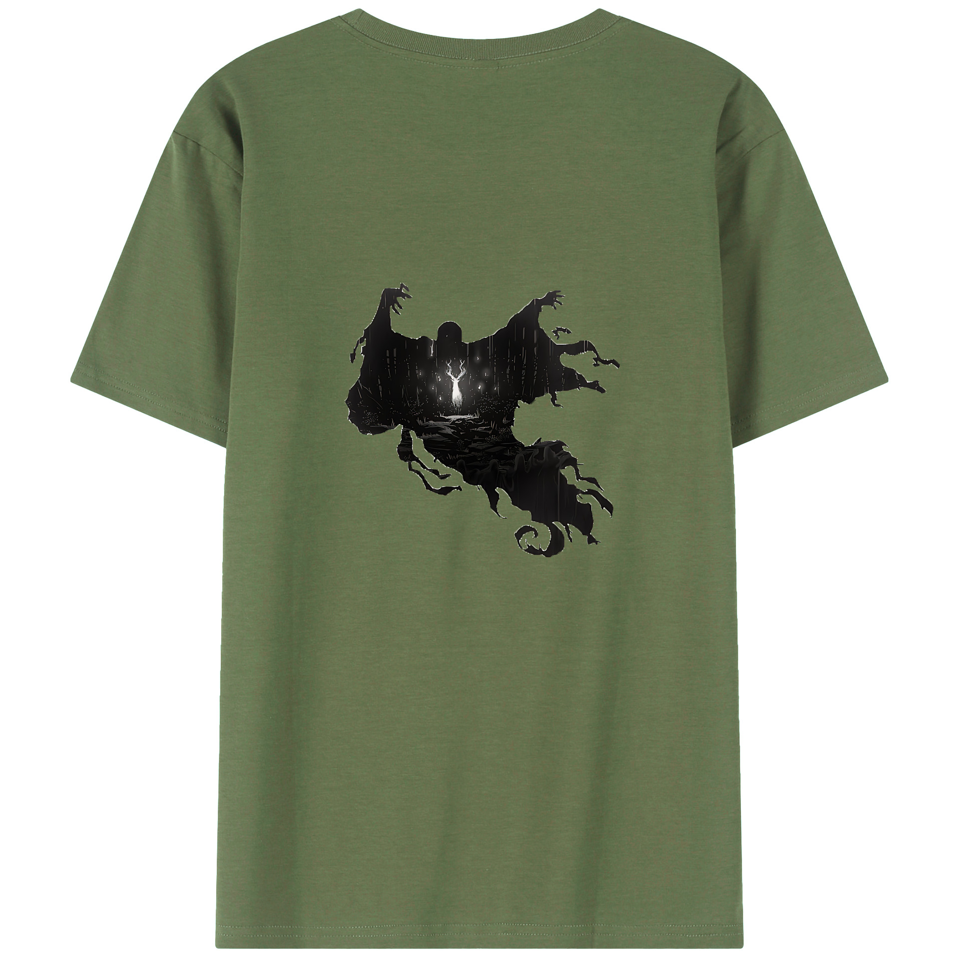 （画像用） Harry Potter ハリー・ポッターシリーズ 綿100％ メンズ半袖Tシャツ（バックプリント） 通気性